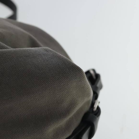 SAINT LAURENT Shoulder Bag Canvas Leather Gray Black Silver Auth bs19151 - Picture 13 of 16